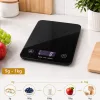 Elektroniczna waga kuchenna do 5 kg szklana lcd