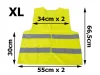 Kamizelka ostrzegawcza odblaskowa żółta XXXL