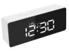Zegar budzik termometr lustro led alarm data 4w1