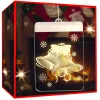 Witraż led 3d na okno ozdoba lampki świąteczne