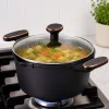 Garnek rondel głęboki z pokrywką indukcja gaz powłoka non stick 5l