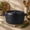 Garnek brytfanna do gotowania pieczenia non stick indukcja gaz pokrywa 4l