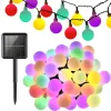 Girlanda ogrodowa solarna lampki 20 LED multikolor