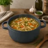 Garnek brytfanna do gotowania pieczenia non stick indukcja gaz pokrywa 2l