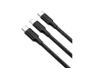 Kabel USB 3w1 do telefonu przewód Lightning iPhone Micro USB Type-C 1,2m