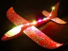 Samolot styropianowy 47 cm świecący LED szybowiec rzutka duży czerwony