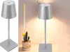 Lampka nocna stołowa dotykowa 3-stopniowa wysoka bezprzewodowa USB