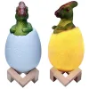Lampka nocna dinozaur dino jajko RGB LED świecące dla dzieci