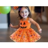 Strój przebranie na halloween spódnica tutu dynia opaska kokarda świecąca