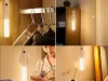 Lampka lampa LED ciepła kinkiet z czujnikiem ruchu naścienny na magnes