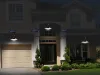 Lampa solarna LED wisząca ogrodowa z czujnikiem zmierzchu i pilotem