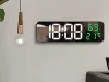 Zegar elektroniczny cyfrowy LED budzik termometr lustro stojący USB baterie