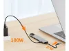 Hub adapter 8w1 przejściówka 2x USB-C Thunderbolt 3 2xUSB HDMI SD RJ45