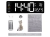 Zegar alarm elektroniczny cyfrowy led wiszący data temperatura budzik dni
