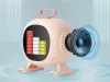 Głośnik bluetooth karaoke z mikrofonem led kolorowe kwadraty muzyka rgb