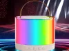 Zestaw do karaoke 2x mikrofon bezprzewodowy przenośny bluetooth głośnik rgb Verk model 27503