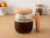 Kubek samomieszający do kawy herbaty napojów szkłany elektryczny 400ml