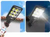 Lampa solarna zewnętrzna COB uliczna z czujnikiem ruchu i zmierzchu z pilotem Verk model 12371