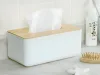 Pudełko na chusteczki higieniczne pojemnik organizer chustecznik bambus