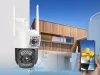 Kamera z dwoma obiektywami ethernet zewnętrzna obrotowa detektor ruchu ip 4g
