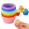 Foremki silikonowe na babeczki desery muffinki papilotki do pieczenia 12szt