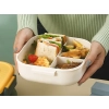 Lunchbox śniadaniówka pojemnik na śniadanie obiad z przegródkami sztućce