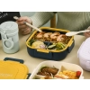 Lunchbox śniadaniówka pojemnik na śniadanie obiad z przegródkami sztućce