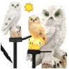 Lampa solarna LED sowa ogrodowa duża lampka wbijana dekoracja do ogrodu