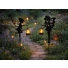 2 x lampa solarna ozdobna z czujnikiem zmierzchu ozdoba wróżki elf lampion