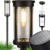 Solarna lampa ogrodowa słupek LED na wbicie ciepła barwa