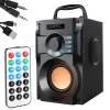 GŁOŚNIK BEZPRZEWODOWY BLUETOOTH PRZENOŚNY RADIO MOBILNY PILOT WYŚWIETLACZ