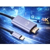 KABEL USB-C HDMI PRZEJŚCIÓWKA ADAPTER HUB USB TYP C DO HDMI 4K 180cm