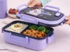 Lunchbox śniadaniówka pojemnik na śniadanie obiad z przegródkami sztućce