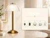 Lampka nocna LED stołowa bezprzewodowa do sypialni USB-C 3 barwy światła