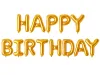 Balony foliowe happy birthday girlanda złote napis urodziny dekoracja