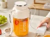 Bidon blender butelka usb 1200ml kubek do smoothie shaker ze słomką paskiem