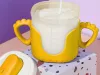 Kubek niekapek dla dziecka do picia silikonowe uchwyty 300ml ze słomką