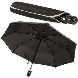 Parasol parasolka składana automat włókno czarny Verk model 25017