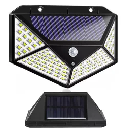 Lampa solarna 100 LED z czujnikiem zmierzchu i ruchu Verk model 24240