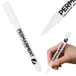 Marker permanentny biały do opon i szyb