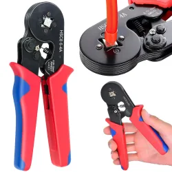 Zaciskarka praska do tulejek końcówek 0,25-10mm² Verk model 11366
