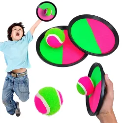 Catch Ball gra na rzepy rzucaj łap paletki + piłka