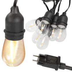 Girlanda ogrodowa łańcuch świetlny 10 LED E27 10m