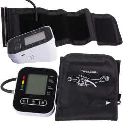 Ciśnieniomierz naramienny elektroniczny LCD z wykrywaniem arytmii i zasilaniem na baterie/akumulator Ciśnieniomierz naramienny elektroniczny LCD z wykrywaniem arytmii i zasilaniem na baterie/akumulator