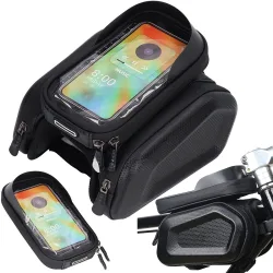 Torba rowerowa sakwa na ramę roweru etui na telefon wodoszczelna Verk model 14475
