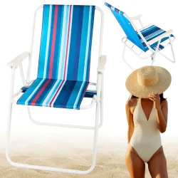 Krzesło składane turystyczne plażowe ogrodowe lekkie na biwak namiot