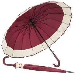 Elegancki duży parasol rządowy mocny XXL antypoślizgowa rączka automatyczny