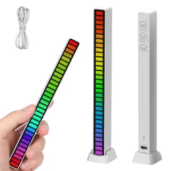 Listwa LED USB RGB multikolor z reakcją na dźwięk i akumulatorem Verk model 12278_B