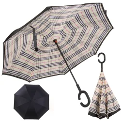 Parasol parasolka odwrócony składany odwrotnie mocne druty solidny stojący Verk model 25000_KR