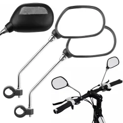 2 x lusterka rowerowe wsteczne na rower z odblaskiem 20-25mm 2 x lusterka rowerowe wsteczne na rower z odblaskiem 20-25mm